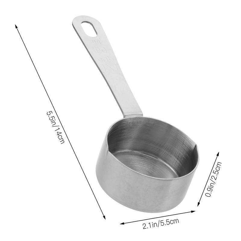 A Set of Stackable Measuring Cups And Spoons
