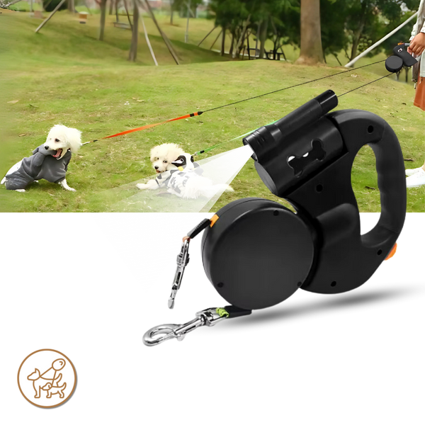 Tangle-Free Double Dog Leash